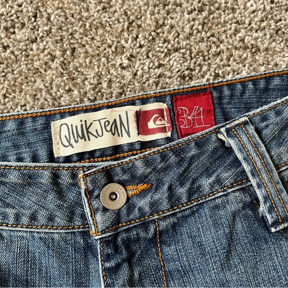Y2K Quiksilver Relax Baggy Fit Jeans Men’s Size 34x32 - Picture 4 of 13